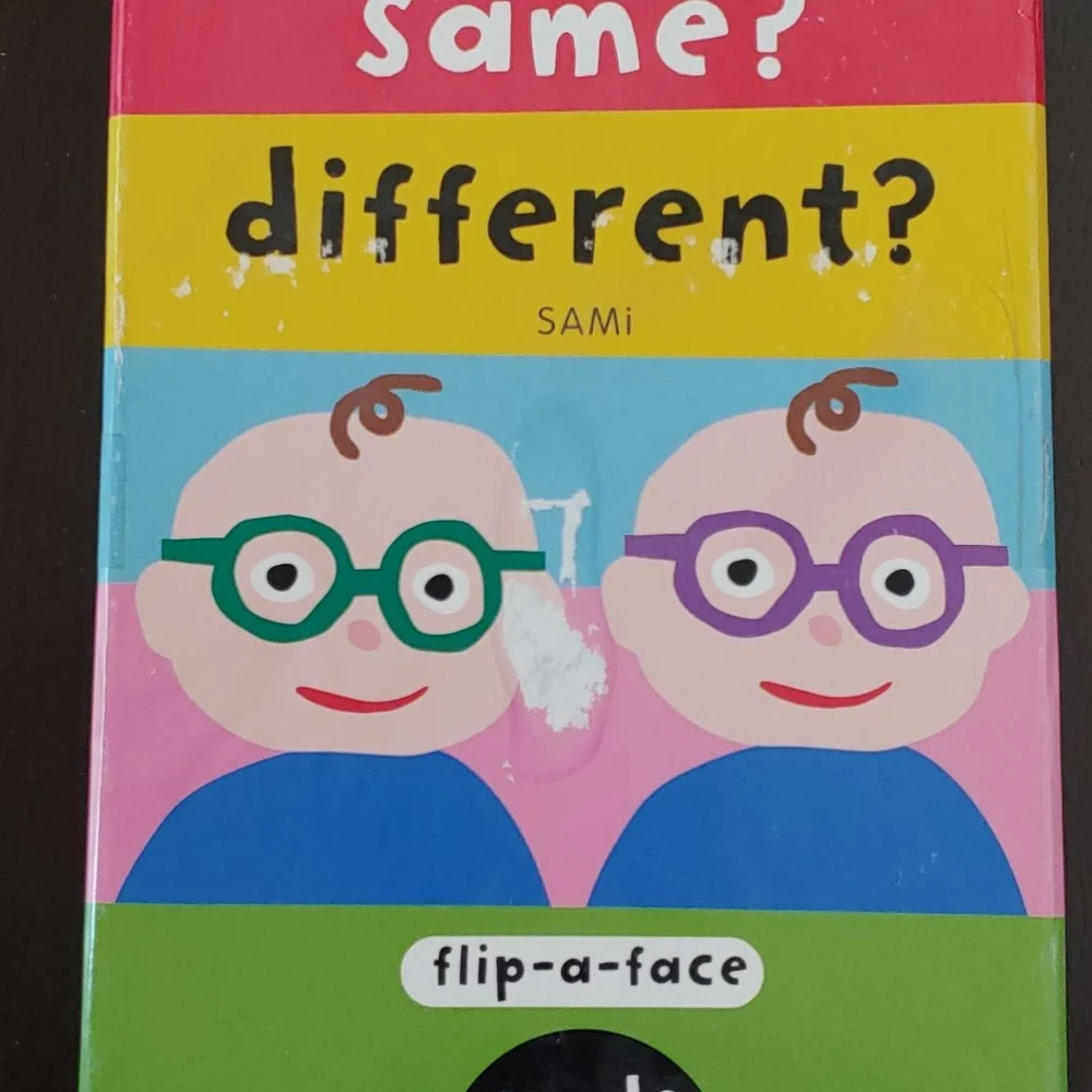 🌻 Flip-a-Face Cards: Same? Different? Toddlers' Matching Card Game